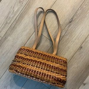 Vintage Leather Fossil Shoulder Bag